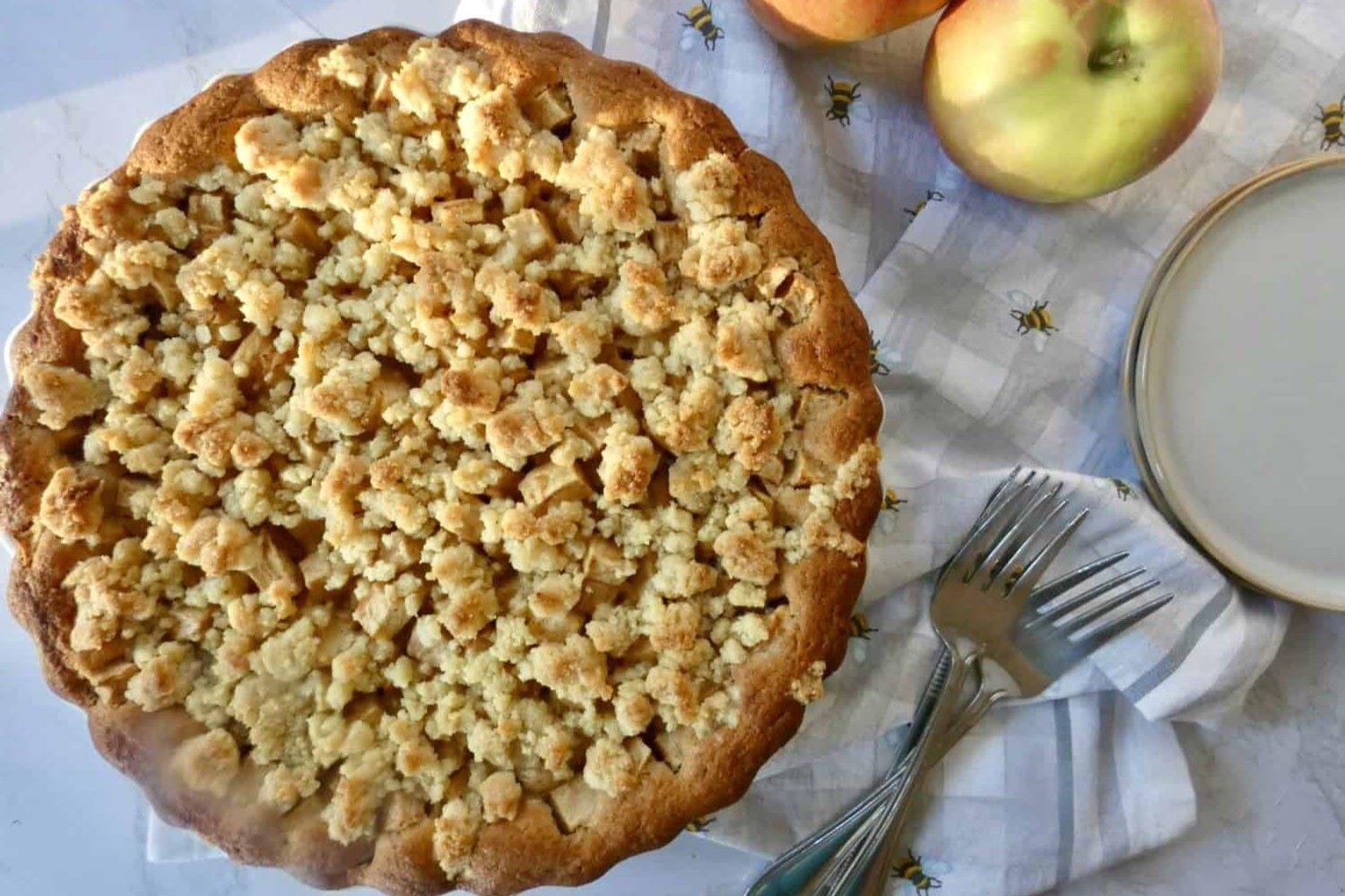 German Apple Streusel Pie Recipe | Dirty Dishes Messy Kisses