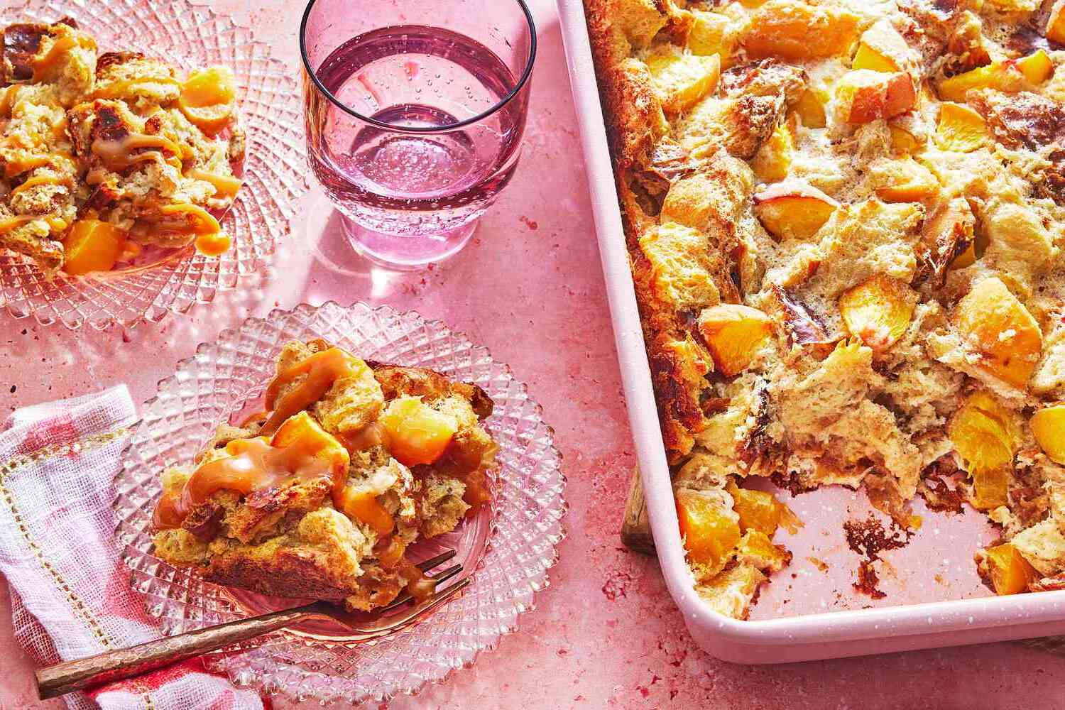 peachy-bread-pudding-with-caramel-sauce-recipe