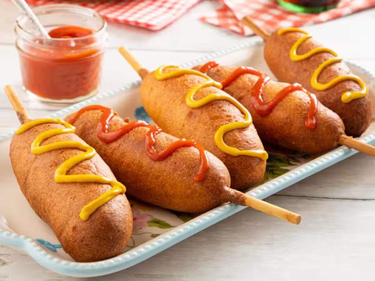Corn Dogs Recipe Dirty Dishes Messy Kisses