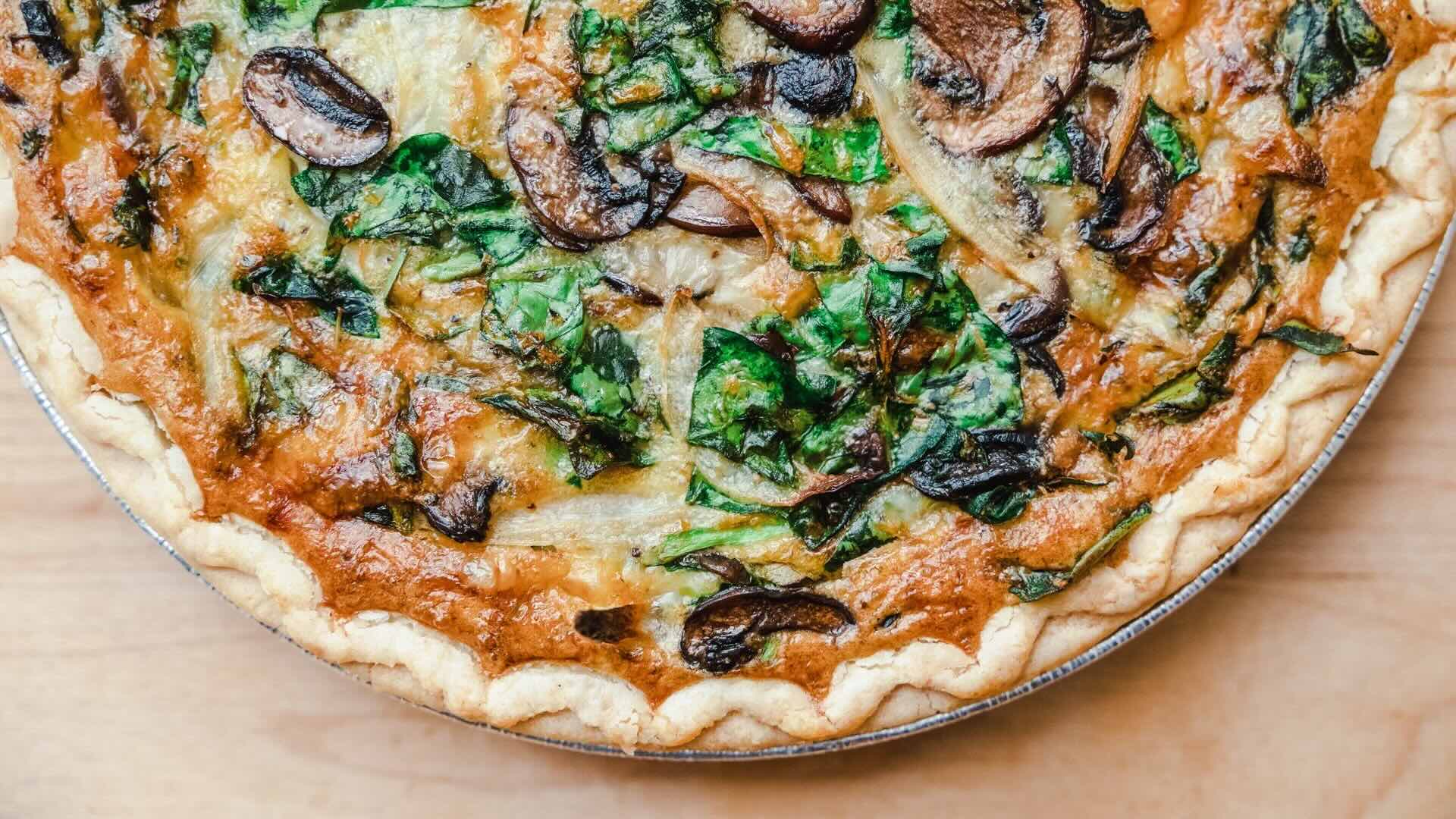 mushroom-spinach-quiche-recipe