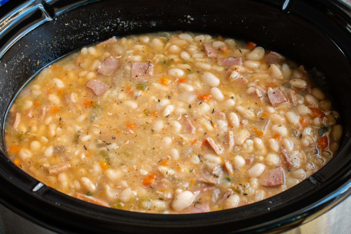 slow-cooker-ham-and-beans-recipe